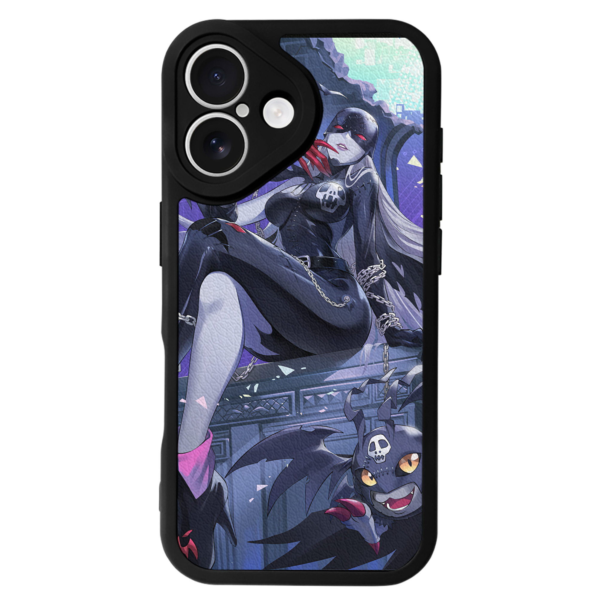 （画像用） Digimon デジタルモンスター/デジモン 【iPhone 16シリーズ対応】シリコンスマホケース（レザー調） 材質：シリコン